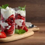 receta de fresas con crema