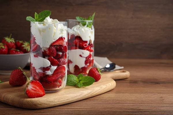 receta de fresas con crema